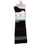 Wholesale - 2pk S/M LADIES FASHION BLACK PATTERN COMPRESSION SOCKS C/P 60, UPC: 194587069588